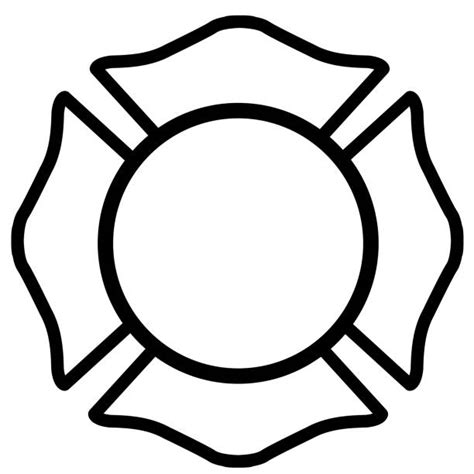 Firefighters Shield Clipart Vector