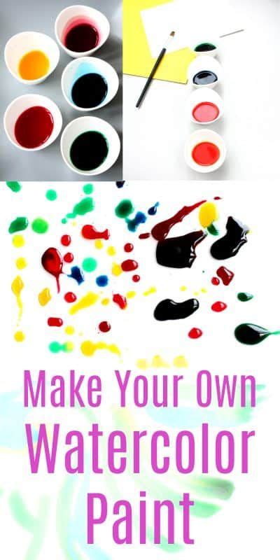 Make Your Own Liquid Watercolor Paint Emma Owl Homemade Paint Arts