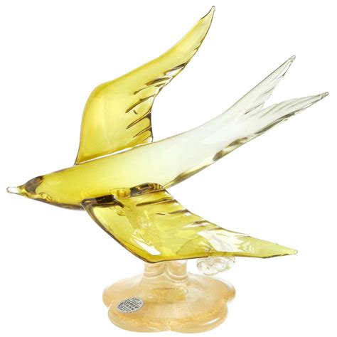 Over 100,000 italian translations of english words and phrases. Murano Olive Yellow Gold Flecks Italian Art Glass Flying ...