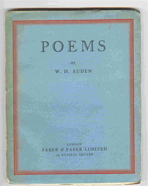 Poems 1st Edition De W H Auden Good Soft Cover 1930 1st