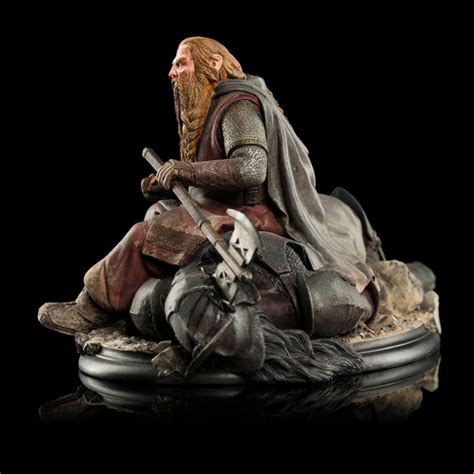 Gimli The Dwarf On Uruk Hai 43 Statue Herr Der Ringe 11 Cm Sci Fi