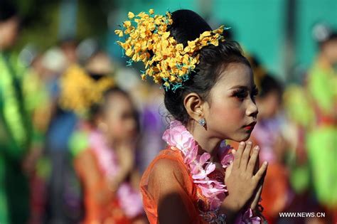 Enjoy Thingyan Water Festival In Myanmar Xinhua Englishnewscn