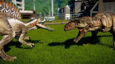 Image t rex vs giganotosaurus.png dinopedia. Spinosaurus vs Giganotosaurus, T Rex, Indoraptor ...