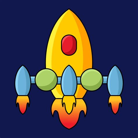 Space Rocket Cartoon Kobject Illustration 21619690 Vector Art At Vecteezy