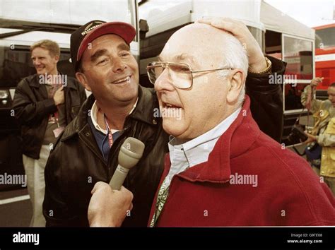 Nigel Mansell Sneaks Up To Gives His Good Friend Itvs Racing