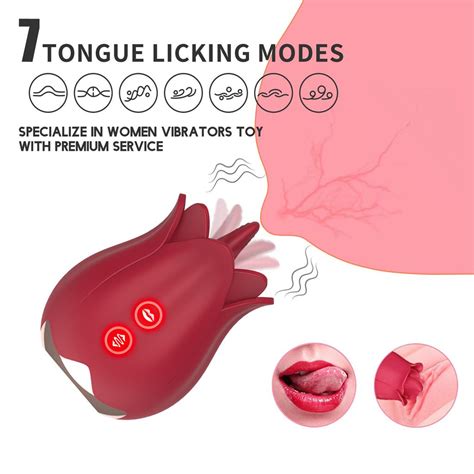 buy rose toy dildo thrusting vibrator for women egg clitoris sucker stimulator tongue licking