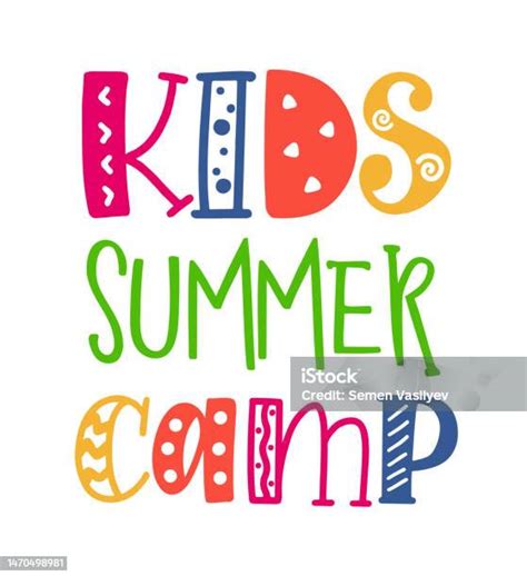 Kids Summer Camp Stock Illustration Download Image Now Natural