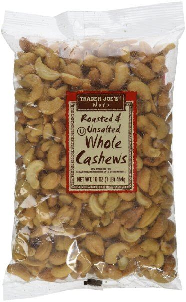 But i'm getting ahead of myself. Trader Joe's Roasted & Unsalted Whole Cashews - Plush Island
