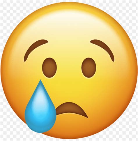 Sad Face Transparent Png Crying Emoji Transparent Background Png