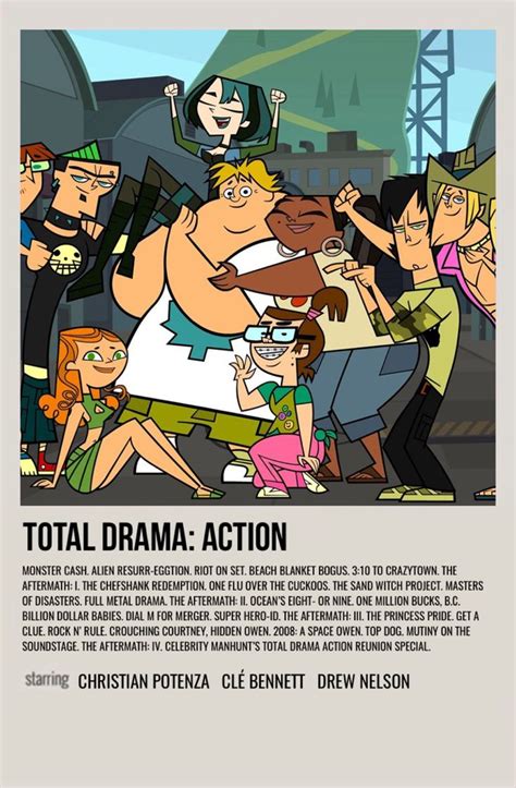 Total Drama Action Movie Posters Minimalist Indie Movie Posters