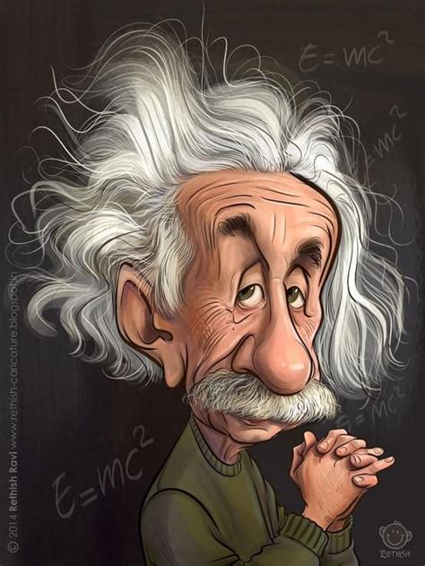 Caricatura De Albert Einstein Celebrity Caricatures Caricature Funny