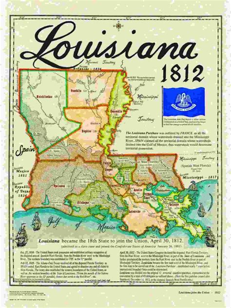 Louisiana Becomes The 18th State Hamilton Historical Records