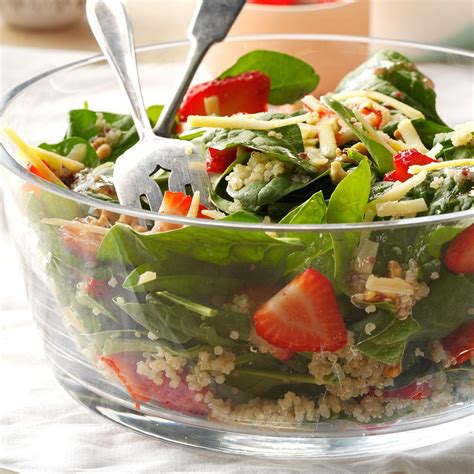 Strawberry Quinoa Spinach Salad Recipe Taste Of Home