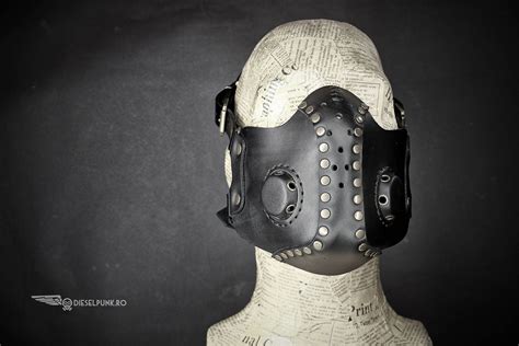 Steampunk Mask Leather Mask Halloween Mask Mouth Mask Larp