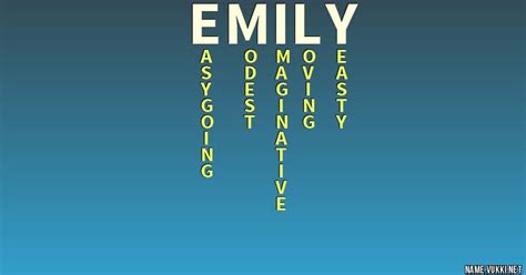 The Meaning Of Emily Name Meanings