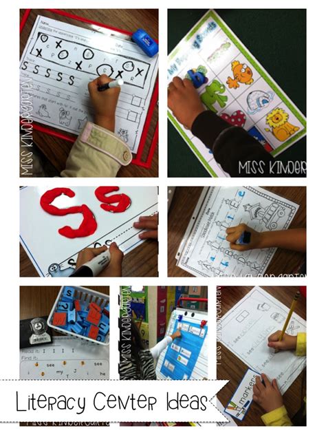 Learning to read is an exciting milestone for kindergarteners. Literacy Center Ideas! - Miss Kindergarten