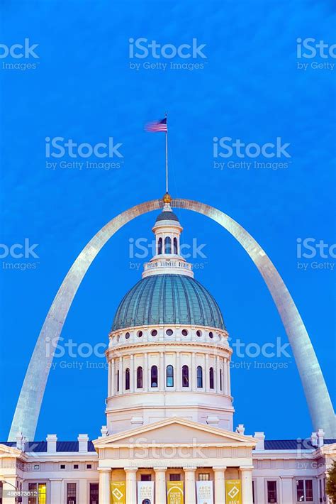 St Louis Downtown With Old Courthouse Stock Photo Download Image Now