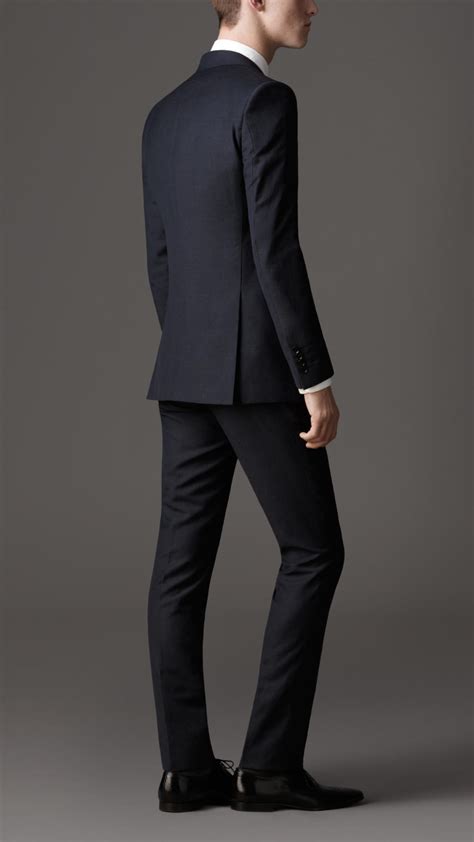 Blue is the original black. Burberry Modern Fit Wool Linen Suit in Navy (Blue) for Men ...