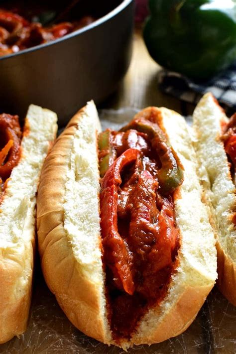 These Sausage And Pepper Sandwiches Are Like Comfort In A Sandwich Roll