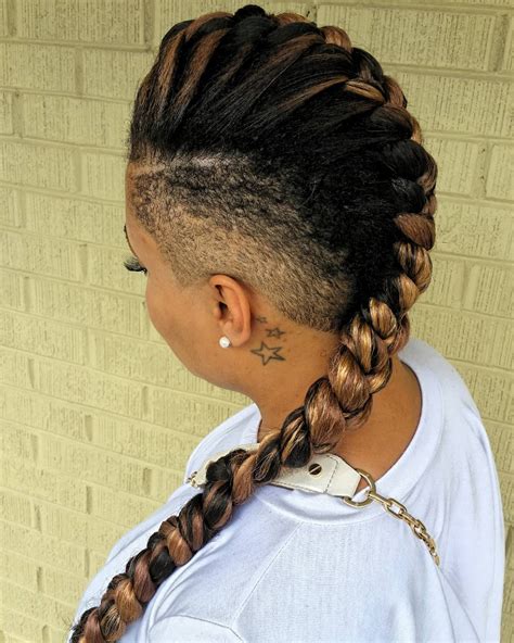 10 Hairstyles Braided Into A Mohawk Fashionblog