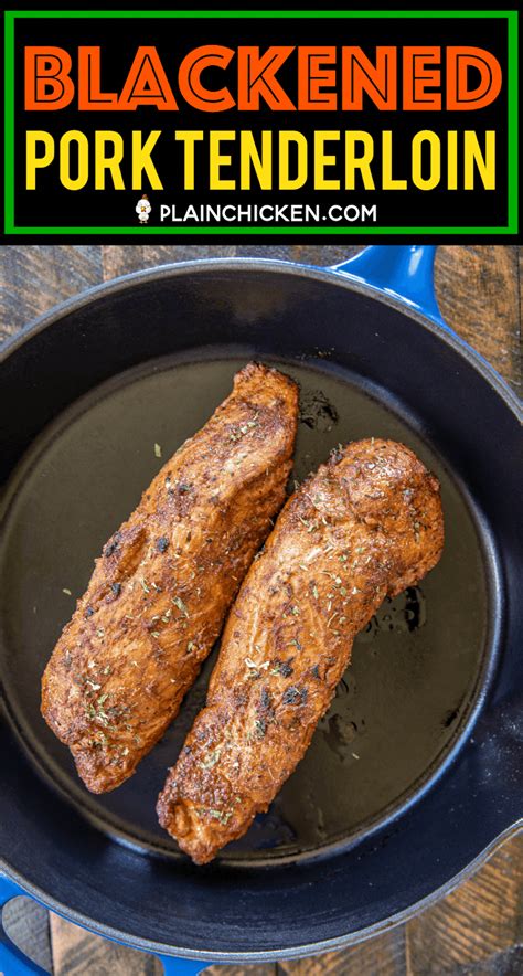 Once you master this basic recipe, you can mix and match it with different spices. Blackened Pork Tenderloin - the BEST pork tenderloin EVER ...