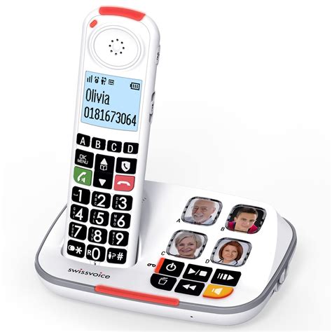 Buy Swissvoice 2355 Single Cordless Big Button Phone For Elderly With