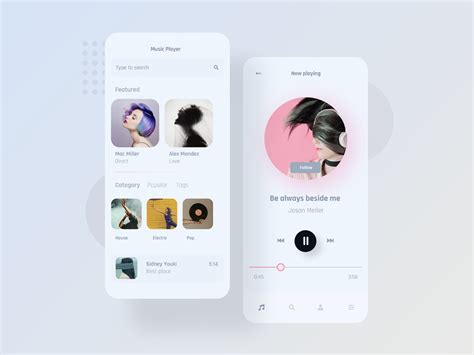 Mobile Music Player App Uplabs
