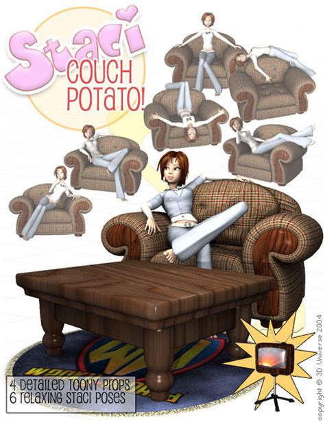 Staci Couch Potato Daz 3d