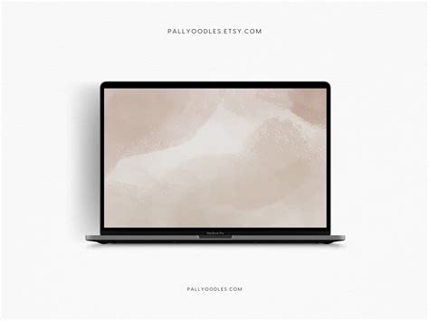 Beige Nude Neutral Minimal Aesthetic Desktop Wallpaper Laptop Etsy