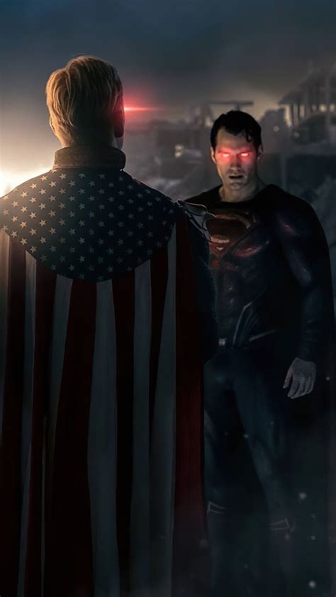 1440x2560 Captain America And Superman Vs Us Agent And Homelander