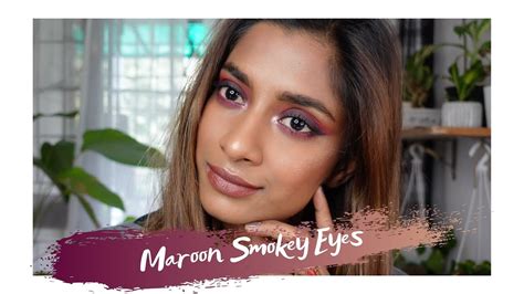 Maroon Smokey Eye Using Myst Cosmetics Drama Eyeshadow Palette My
