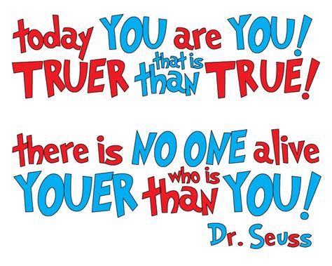 Today You Are You Dr Seuss Wall Art Youer Than You 8 X 10