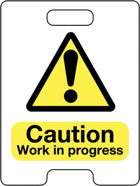 Caution Work In Progress Floor Sign Safety Signs Morsafe Uk