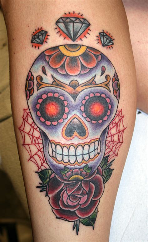 Have a look at our newest 2019 list of sugar skulls however, reliable historical evidence indicates that the sugar skull was first brought to the. 33 Crazily Gorgeous Sugar Skull Tattoos -DesignBump