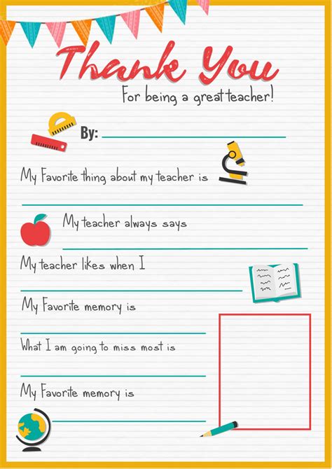 Thank You Note From Teacher To Student For T Card Teacher