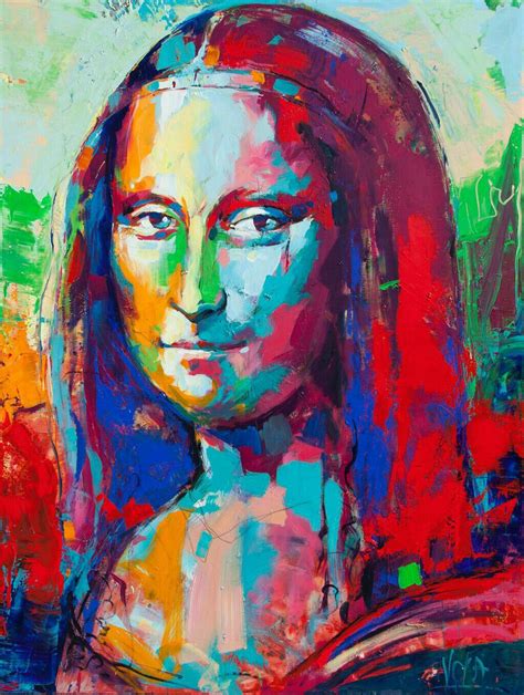 24 Mona Lisa Abstract Painting Allyxaleksas