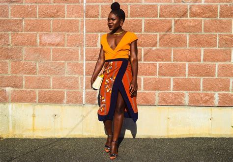 Wrap Skirt & Bodysuit | NYFW SS17 Day 4 - Befitting Style | Wrap skirt, Yellow bodysuit, Bodysuit
