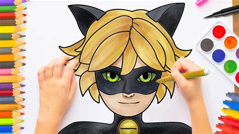 Como Dibujar A Cat Noir Paso A Paso How To Draw Cat Noir Lady Bug