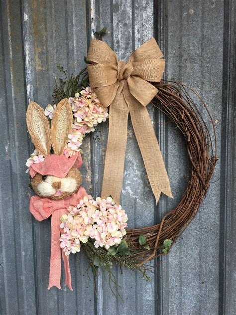 24 Easter Bunny Grapevine Wreath Bunny Wreath Easter | Etsy | Easter grapevine wreath, Grapevine ...