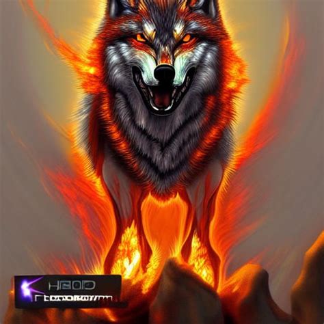Flaming Wolf 2 By Highdesertstock75 On Deviantart