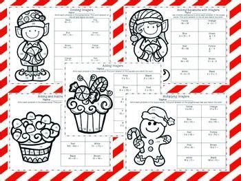 Practice adding and subtracting integers learn with flashcards, games and more — for free. Math Christmas Coloring Pages {Add, Subtract, Multiply ...