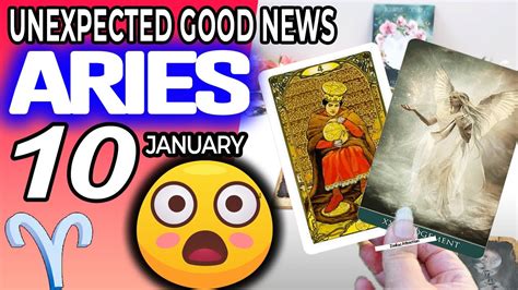 Aries ♈️ 😃 Unexpected Good News😲 Horoscope For Today January 10 2023♈