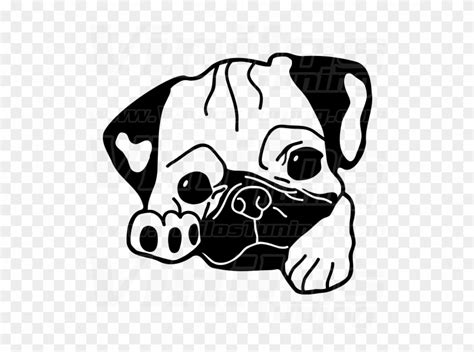 Download Library of pug black and white svg royalty free stock png ...