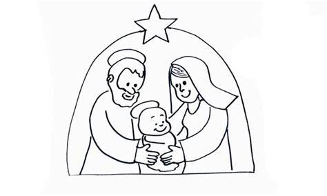 Simple Nativity Drawings At Explore