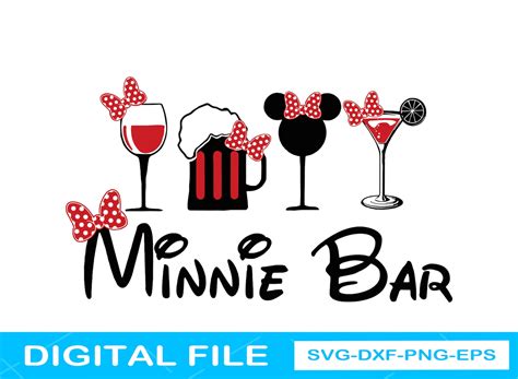 Minnie Bar Svg Minnie Svg Disney Svg Minnie Disney Svg Etsy