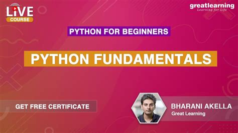 Python Fundamentals For Beginners Python Programming Learn Python