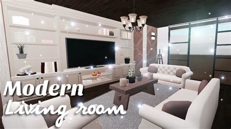 Bloxburg MODERN Living Room Design YouTube