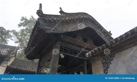 Qing Dynasty Architecturethe Courtyard Gates Stock Image Image Of