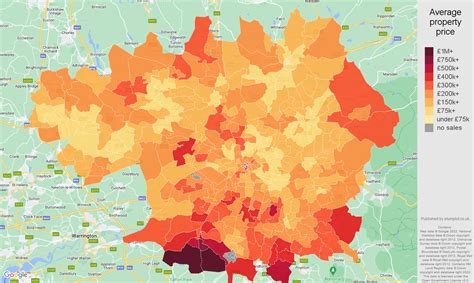 Greater Manchester House Prices In Maps And Graphs