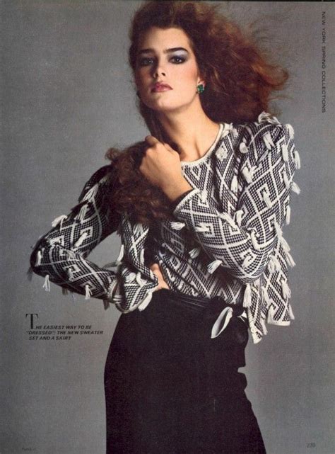 Picture Of Brooke Shields Brooke Shields Fashion 80s Supermodels